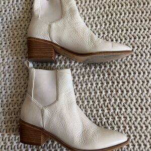 Chinese Laundry Cream Ankle Booties